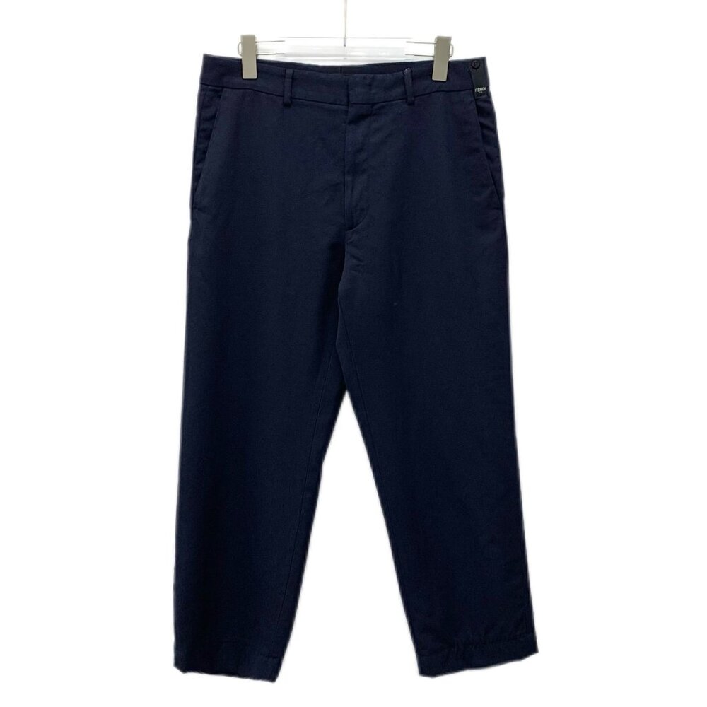 CM0455 Fendi Mens Navy Blue Cropped Trousers